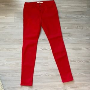 Joe’s Jeans red stretch skinny Jean